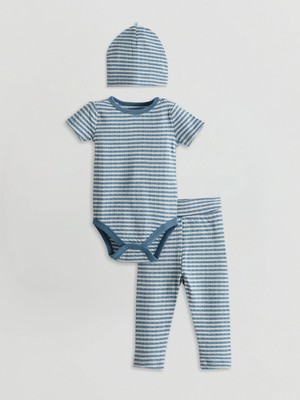 Lc Waikiki Yeni Sezon Organik Kumaş Erkek Bebek Hastane Çıkış Seti