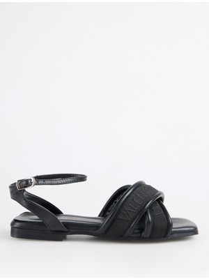 Valentino Siyah Kadın Deri Sandalet 91D2542NAP