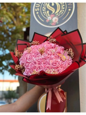 Pembe Gül Buketi 36 -Adet