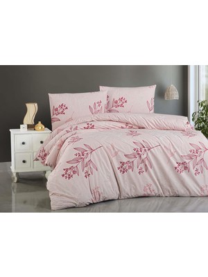 Cotton Collection Ranforce Çift Kişilik Nevresim Seti Pale Mauve