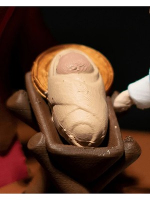 Empressco Beyaz Noel Dekorasyon Seti, Minimalist Isa Doğuşu, Şık ve Zarif Süsler