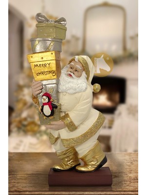 Empressco Renkli El Boyama Polyester Noel Baba Biblo, Hediye Paketli, 34X17CM