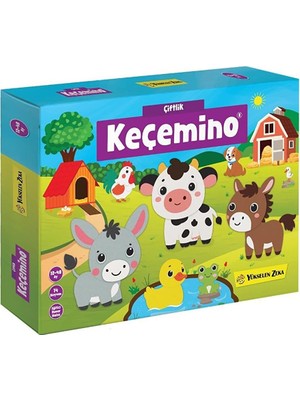 Yükselen Zeka Keçemino Çiftlik Etkinlik Halısı 12-48 Ay Renkli Eğlenceli Tasarımlı 14 Parça