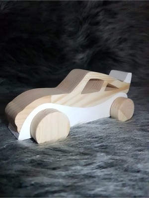 Empressco Ahşap Tekerli Yarış Arabası, Çocuklar Için Elyapımı, Doğum Günü Hediyesi