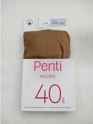 Penti Mıkro 40 Den Orta Kalın Mat Soket Çorap ( Kısa Soket Çorap)