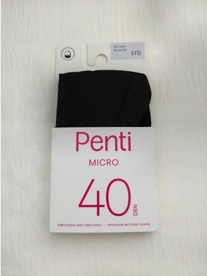 Penti Mıkro 40 Den Orta Kalın Mat Soket Çorap ( Kısa Soket Çorap)