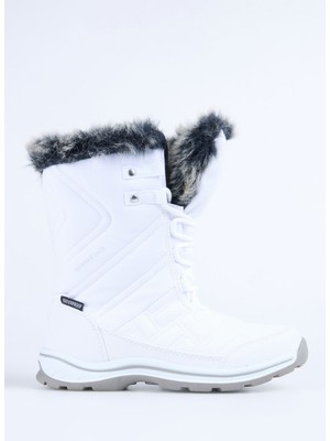 Hammer Jack Beyaz Kadın Bot Usoa G Bot Kısa Topuklu Şık Görünüm ile Rahat Yürüyüş