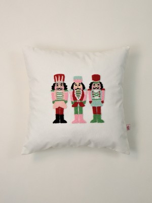 Empressco Yılbaşı Temalı Kurşun Askerler Kırlent Kılıfı, Ekru, Süsleyici Dekorasyon