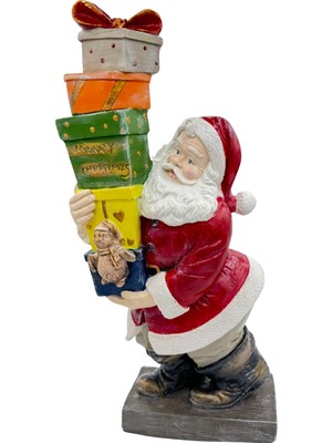 Empressco El Boyama Noel Baba Biblosu, Renkli ve Hediye Paketli, 34X16 Cm, Yılbaşı Dekoru