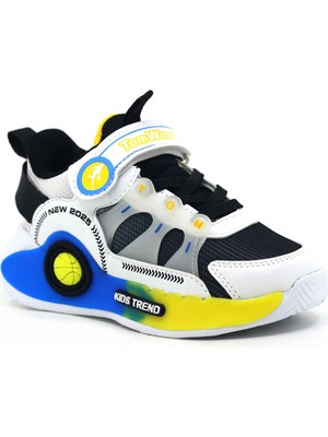 RS Riva Shoes Çocuk Basket  Spor Ayakkabı | Ortopedik - Kaymaz - Hafif & Rahat | Cırt Cırtlı | Günlük & Okul Kullanımı