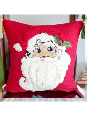 Empressco Kırmızı Noel Baba Punch Kırlent, Şık ve Rahat Ev Dekoru Için Ideal Seçim