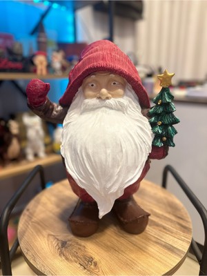 Empressco Renkli Noel Baba Heykeli, Neşeli ve Sıcak Yılbaşı Dekoru