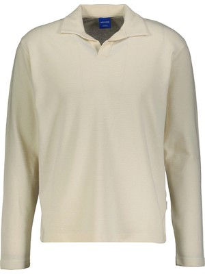 Jack&jones Jorsummer Ottoman Polo Ls SS255 Polo Yaka Sweatshırt
