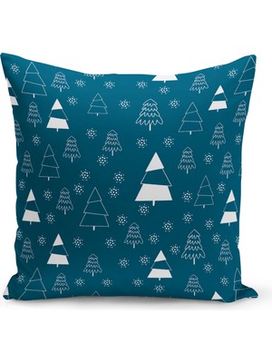 Empressco Yılbaşı Temalı Çift Taraflı Dijital Baskılı Kırlent Kılıfı, Renkli ve Şık Tasarım