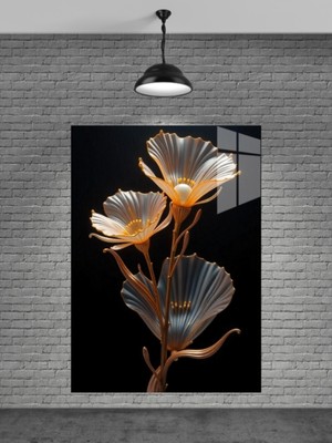 Çiçek Cam Tablosu Ev Dekorasyon,balkon Dekorasyonu,dekoratif,duvar Tablo,mutfak Tablo,hediyelik