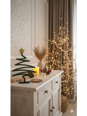 Empressco Şık Yeşil Dekoratif Yılbaşı Çam Ağacı, Minimalist Tasarım