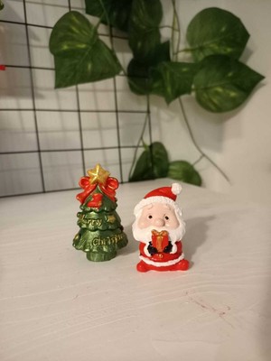 Empressco Kırmızı Noel Baba ve Yılbaşı Ağacı Biblo Dekorasyon, Şık ve Sıcak Hava Katıcı