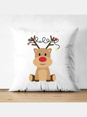 Empressco Renkli Noel Kırlent Kılıfı, Yılbaşı Yastık Kılıfı, Sıcak ve Neşeli Dekorasyon