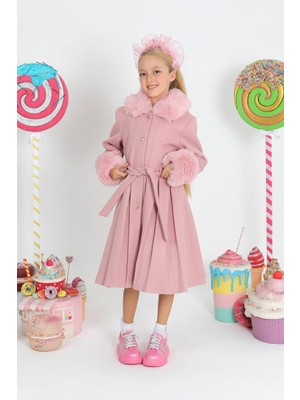 Star Pearl Kids Kız Çocuk Kürk Palto