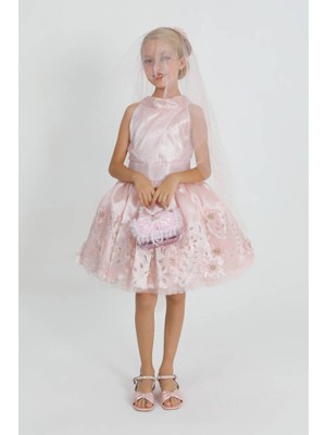 Star Pearl Kids Kız Çocuk Çiçekli Elbise