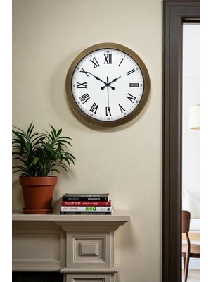 Zentime Vintage Zarafet 36 Cm Metal Duvar Saati