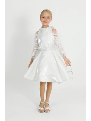Star Pearl Kids Kız Çocuk Tüylü Elbise