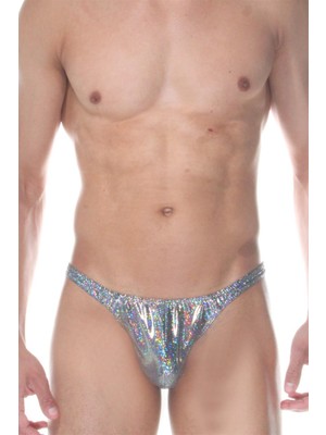 Gümüş Simli Erkek  Tangası