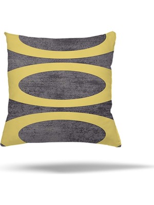 Empressco Renkli Çiçek ve Kelebek Desenli Gizli Fermuarlı Yastık Kılıfı, Koltuk ve Kırlent Için