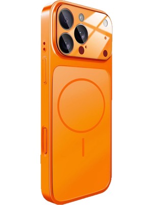 WANNA PROTECT iPhone 14 Pro Max Uyumlu 17 Pro Max Görünümlü Çevirici Kamera Koruma Magsafe Şarj Telefon Kılıfı