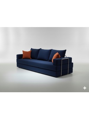 Nwin Home Pufi Lüx Çok Finksiyonlu Ortopedik Sünger Kanepe Minder Yatak 90*200