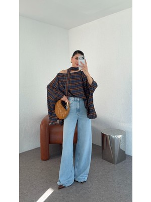 Hazelanna Açık Mavi Salaş Jean