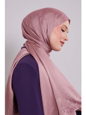 Levidor Pembe Damla Taşlı Diamond Şal