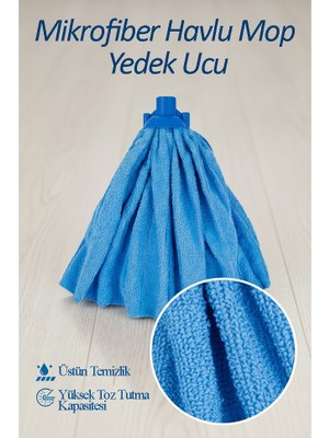 Artlantis Mikrofiber Paspas Mop Yedek Ucu 1 Adet Kaliteli Mikrofiber Paspas Laminant Parke Seramik Fayans Mermer Temizlik Bezi