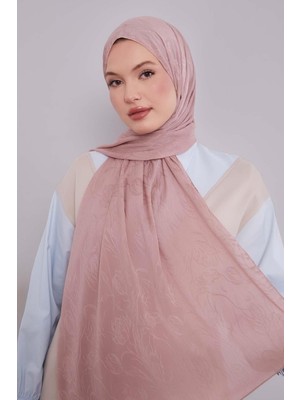 Levidor Lêvi D'or Pembe Soyut Lale Desen Jakar Capri Şal
