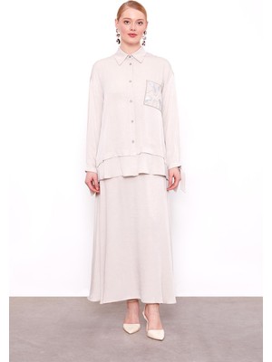 Lêvi D'or Taş Cep Detaylı İkili Takım