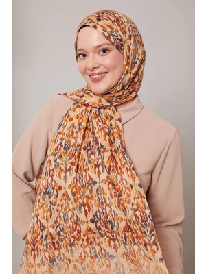 Levidor Yavruağzı Batik Desen Pamuk Şal