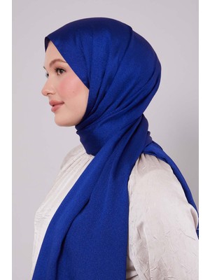 Levidor Mavi Altıgen Desen Diamond Şal