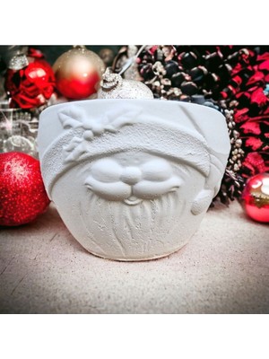 Empressco Beyaz Aytaşı Noel Baba Saksısı, Şık ve Büyük Dekoratif Ev Aksesuarı