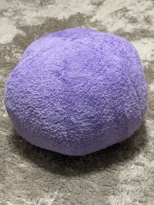 Empressco Mor Peluş Top Yastık Kırlent, Dekoratif ve Şık Yılbaşı Süsü