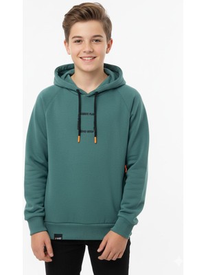 New Kids Kapüşonlu Fermuarlı Cepli Erkek Çocuk Sweatshirt