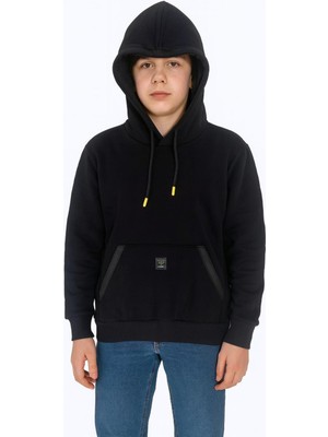 New Kids Kapüşonlu Kanguru Cepli 2 Iplik Mevsimlik Erkek Çocuk Sweatshirt