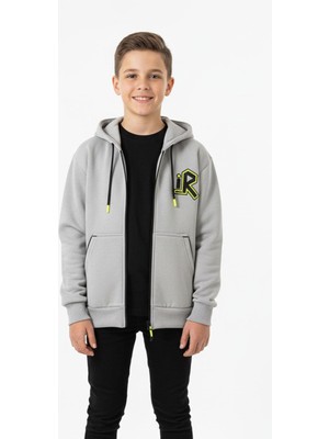 New Kids Kapşonlu Fermuarlı Kanguru Cepli Erkek Çocuk Sweatshirt