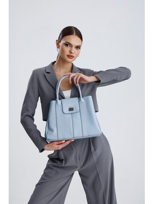MİALES %100 Hakiki Deri Yavru Çanta Detaylı Kadın El ve Omuz Çantası