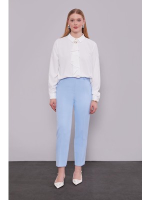 Levidor Mavi Ütü Izi Detaylı Pantolon