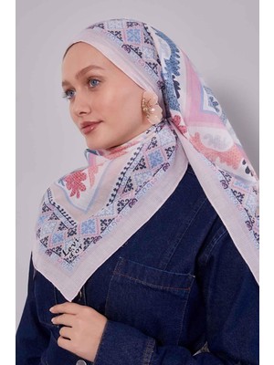 Lêvi D'or Pudra Motif Desen Pamuk Eşarp
