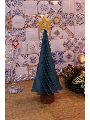 Empressco 25 cm Zümrüt Yeşil Yılbaşı Çam Ağacı Dekoratif Biblo