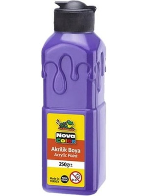 Marka Nova Color Akrilik Boya Mor 250 gr NC-3018