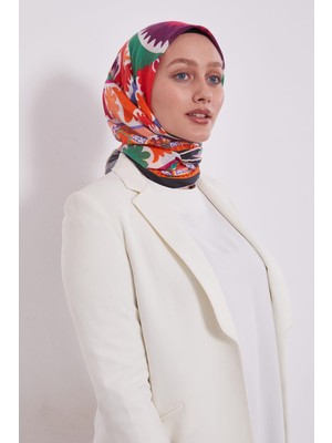 Lêvi D'or Siyah Motif Desen Pamuk Eşarp