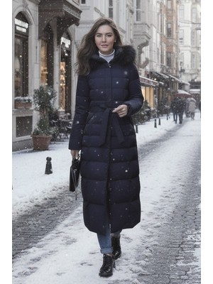 1Tarz Günlük Kışlık Tam Boy Şişme Kadın Mont