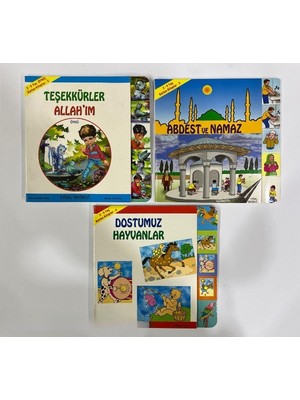 Uysal Yayınevi 2-5 Yaş Okul Öncesi Eğitici ve Öğretici Karton Kitaplar Seti (3 Kitap)